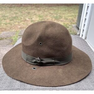 Original 1944 WW2 U.S. Army Campaign Hat 7 1/8‎ 100% Wool